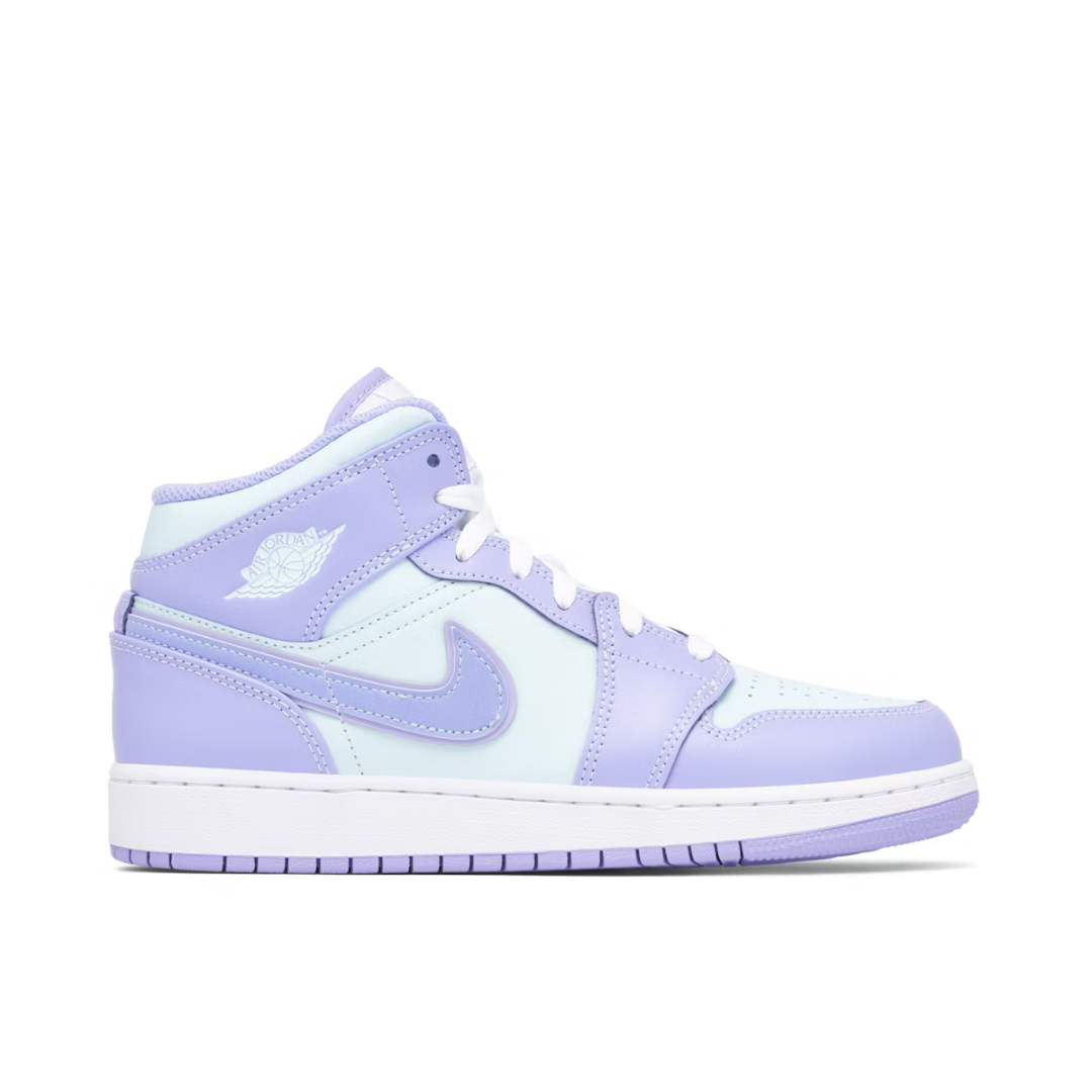 Air Jordan 1 MID (GS) PURPLE PULSE/ARTIC PUNCH
