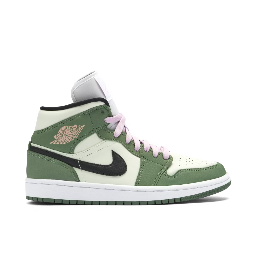 Air Jordan 1 MID SE Dutch Green/Black-Barley Green