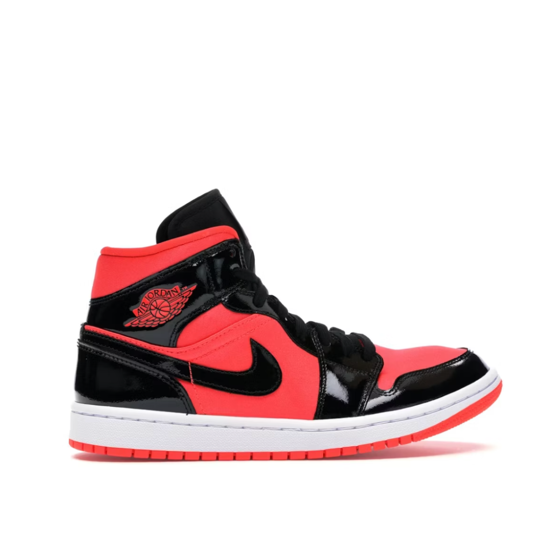 Air Jordan 1 MID Black/Hot Punch-White